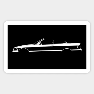 BMW M3 Cabrio (E36) Silhouette Sticker